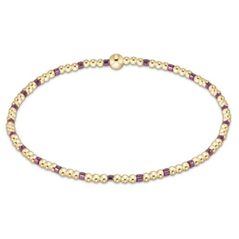 egirl hope sincerity pattern 2mm bead bracelet pink metallic