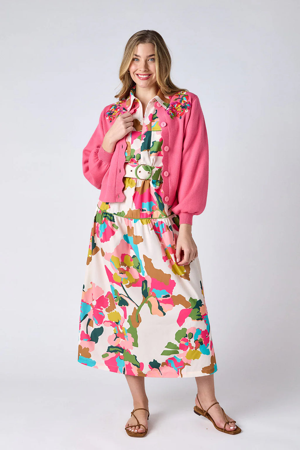 colson cardigan in cherry blossom