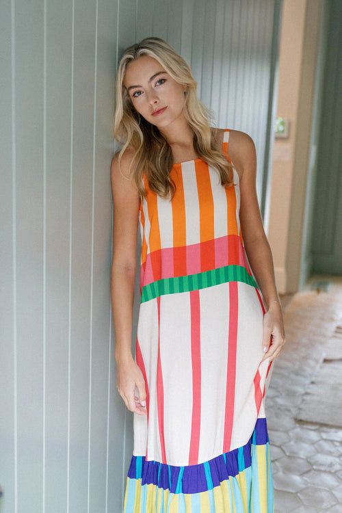 charlie striped maxi