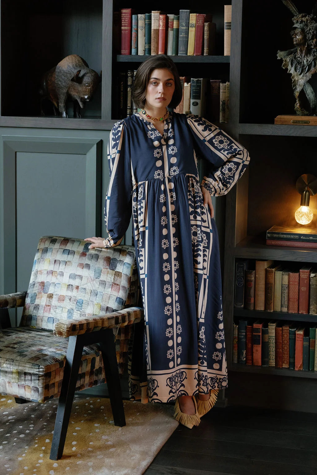 jenny maxi blue floral