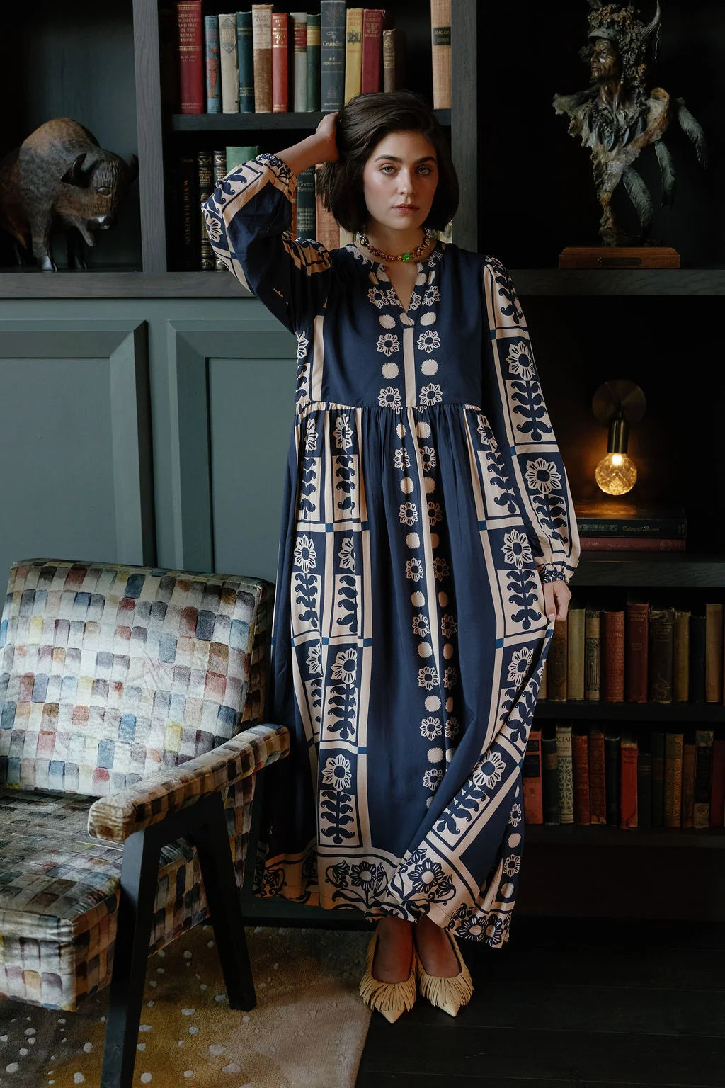jenny maxi blue floral