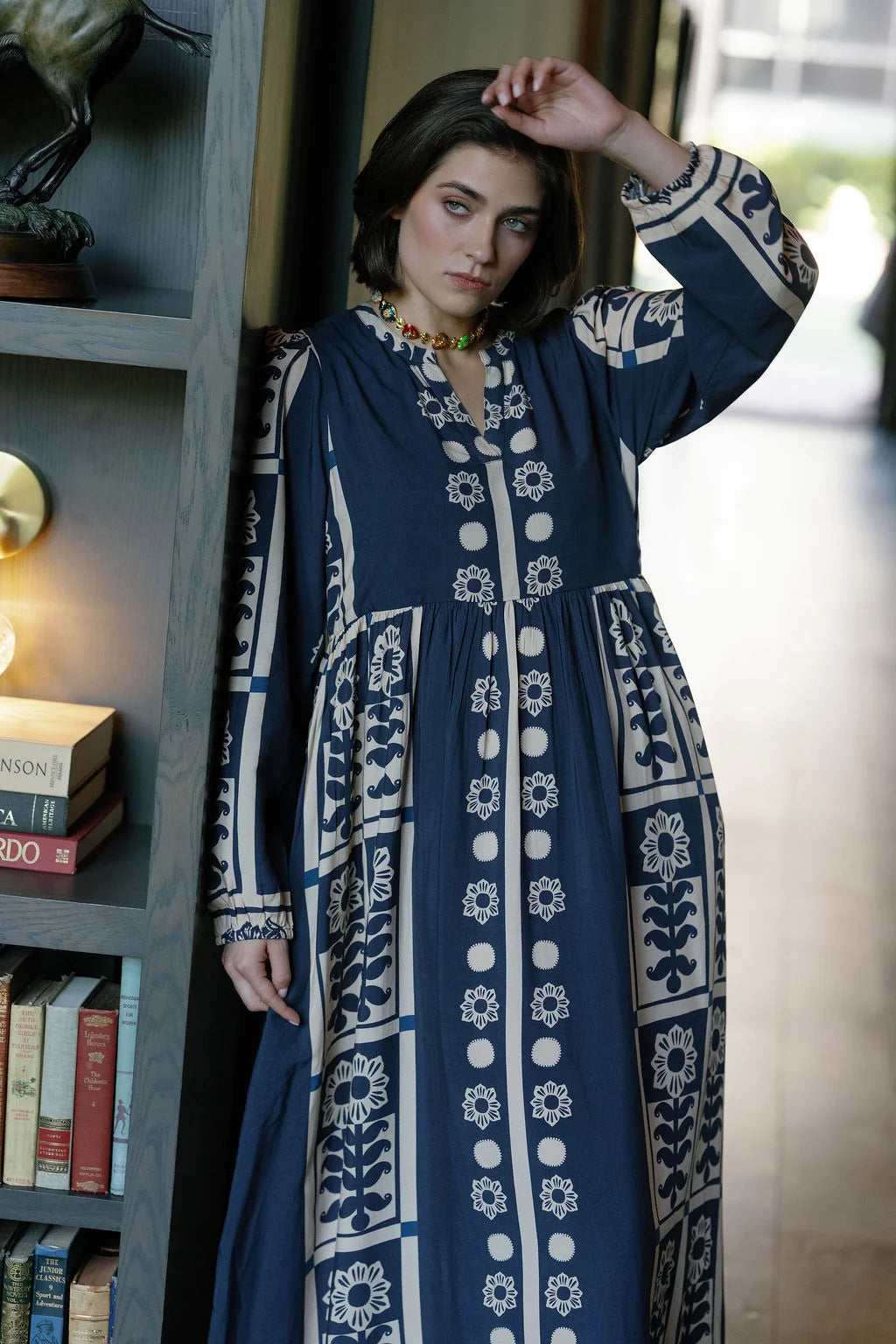 jenny maxi blue floral