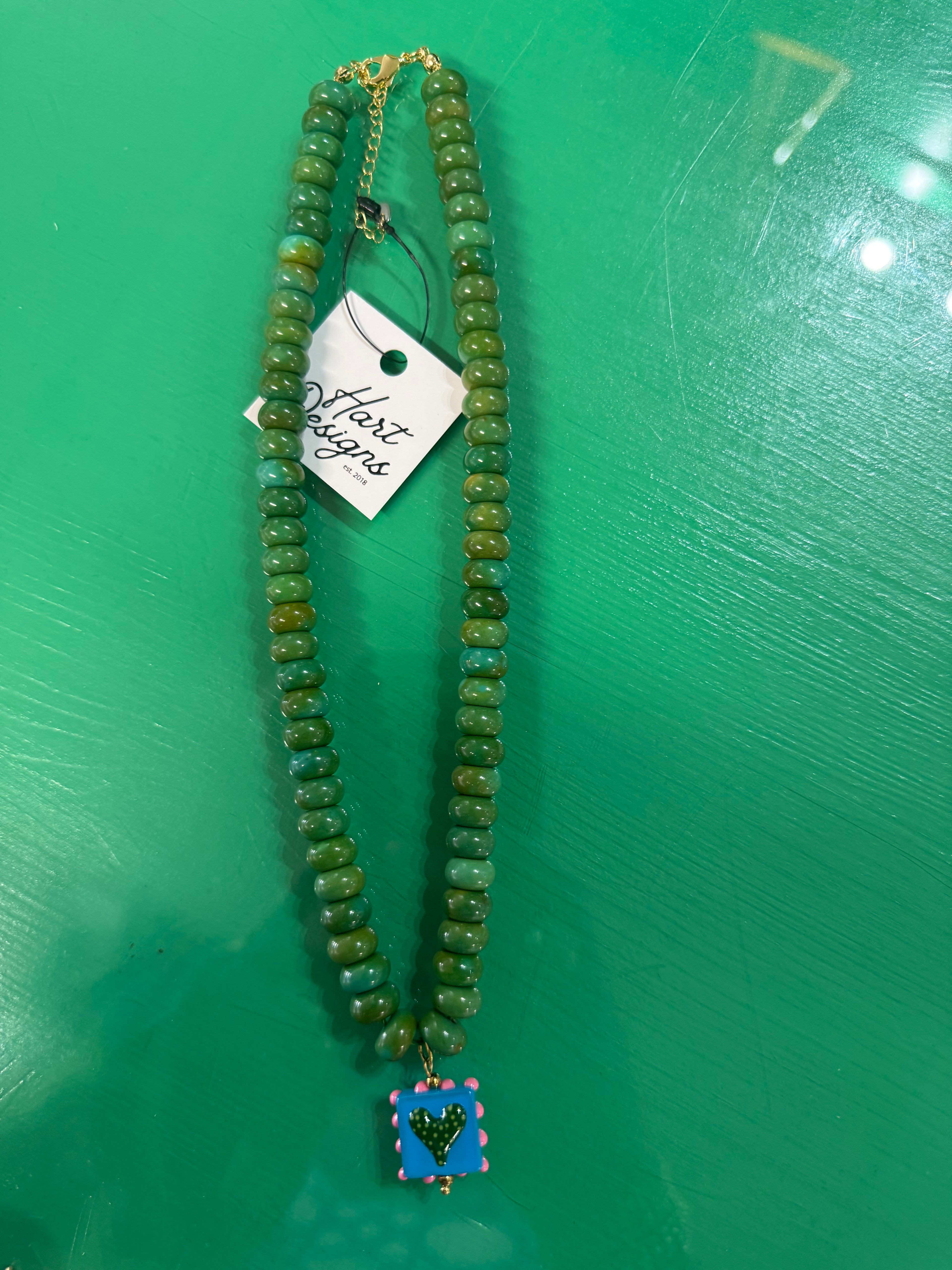 heart's desire beaded necklace