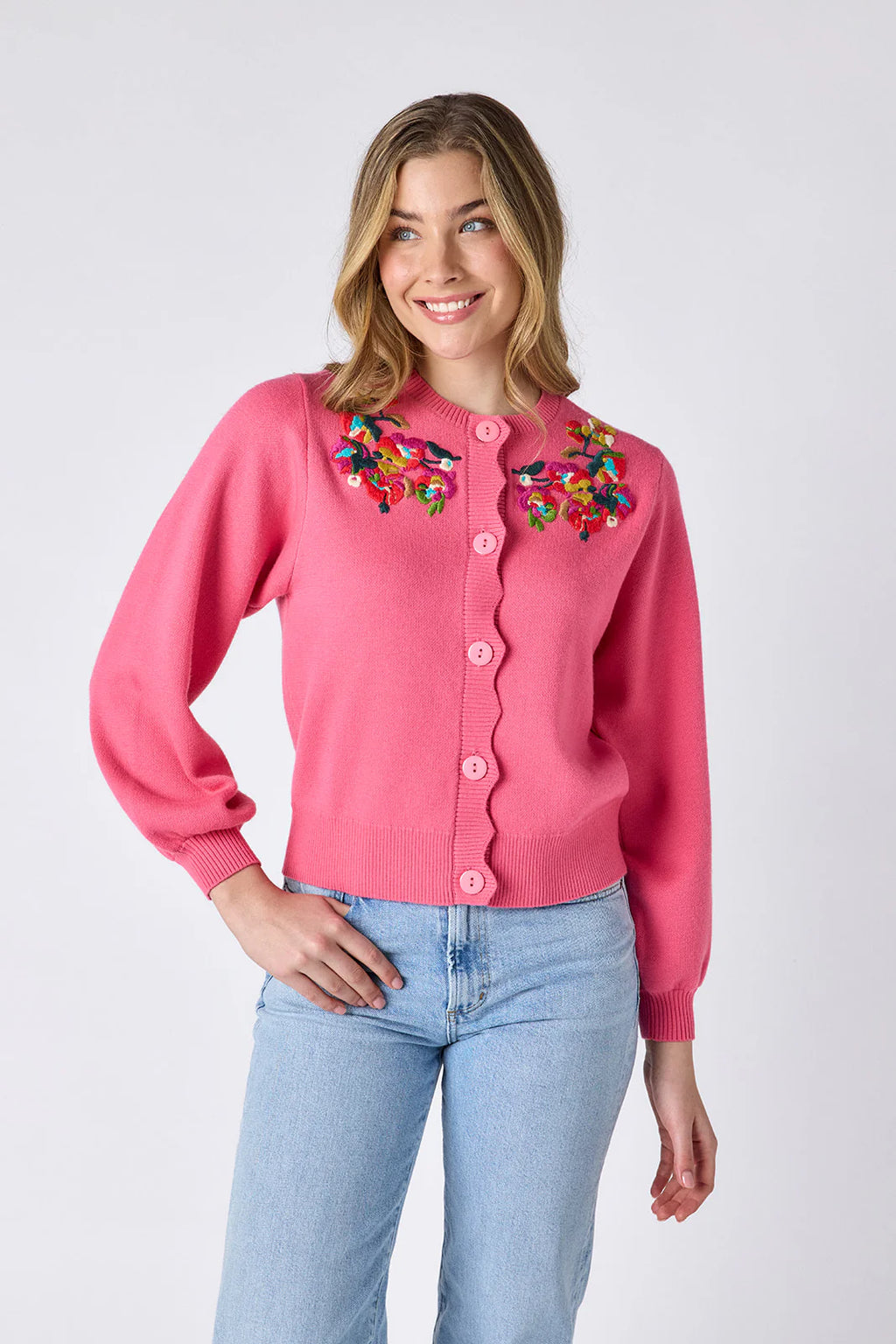 colson cardigan in cherry blossom
