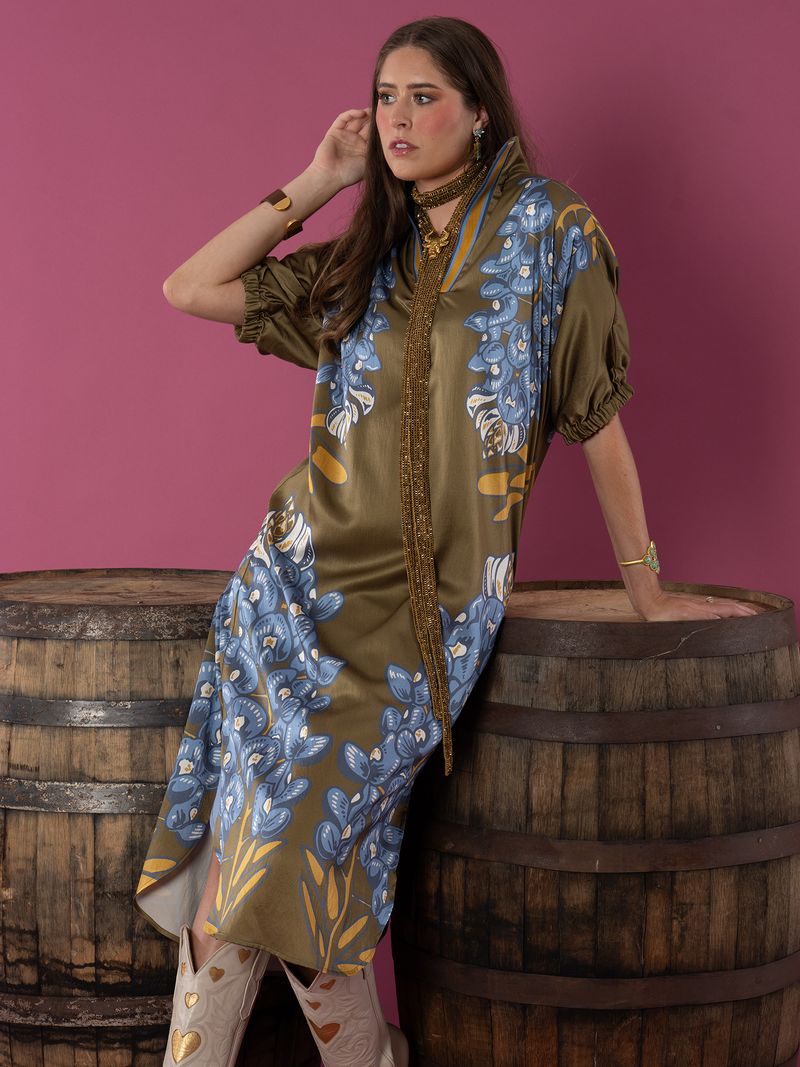 poppy caftan bluebonnet