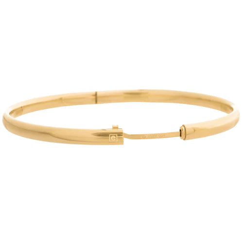 cherish gold bangle bracelet small