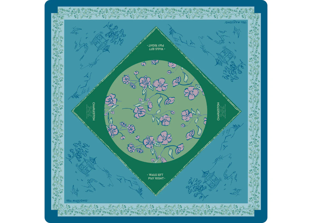 cherry blossom mat malachite