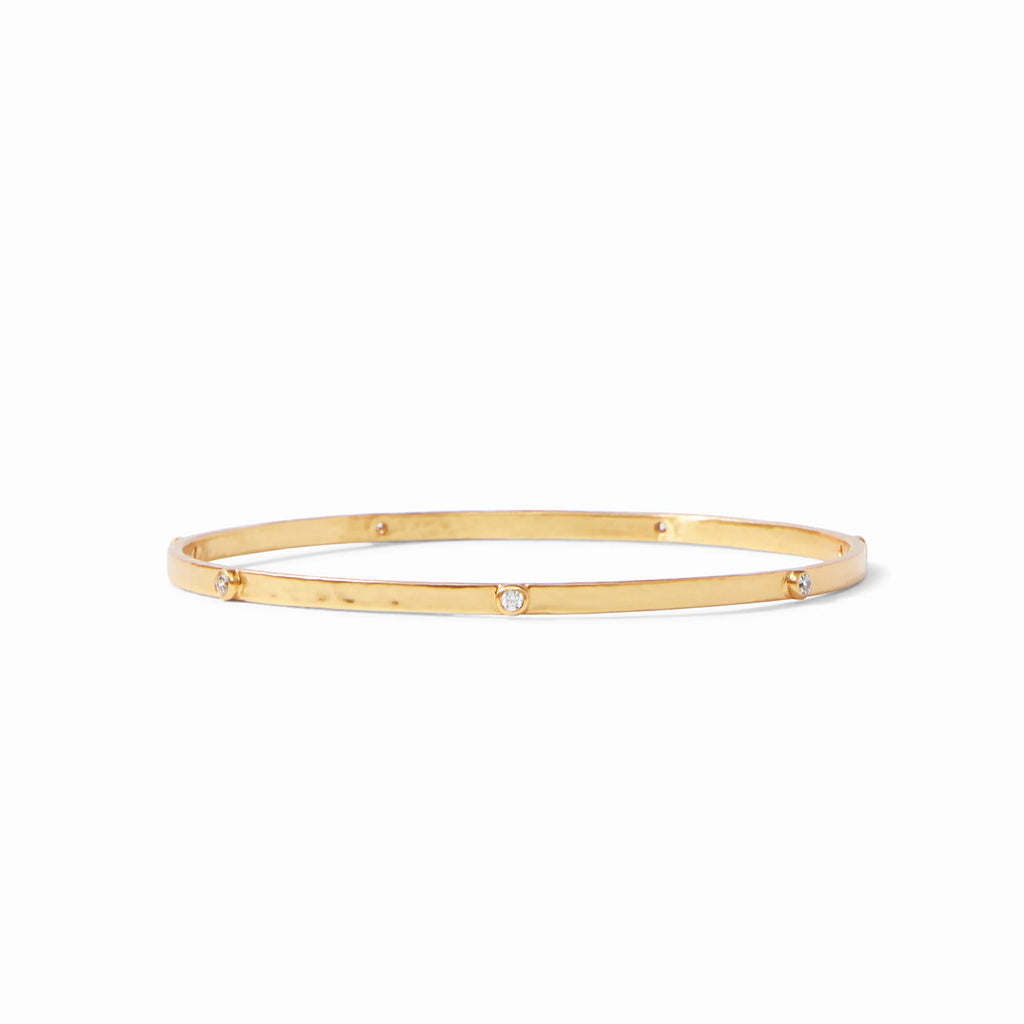 crescent stone bangle