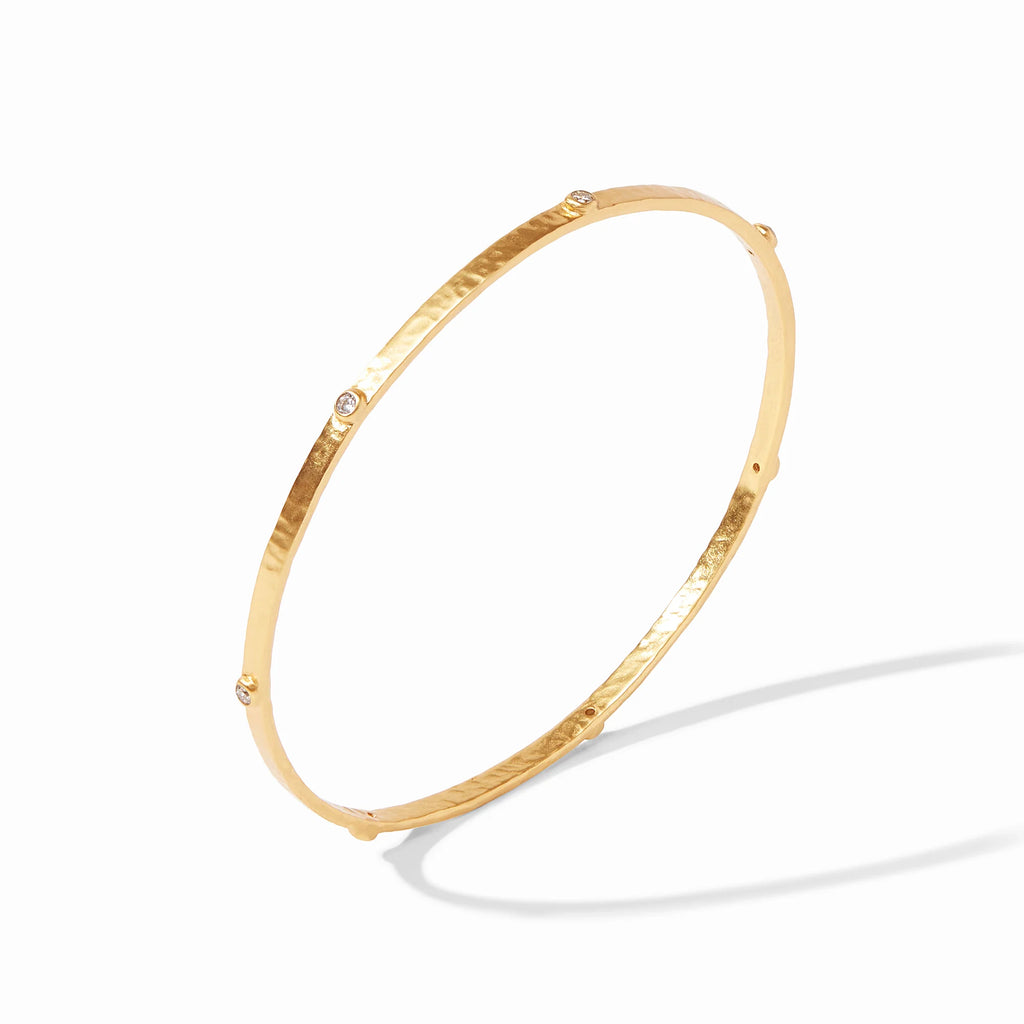 crescent stone bangle
