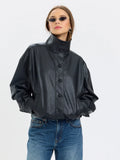 phantom funnel neck jacket black