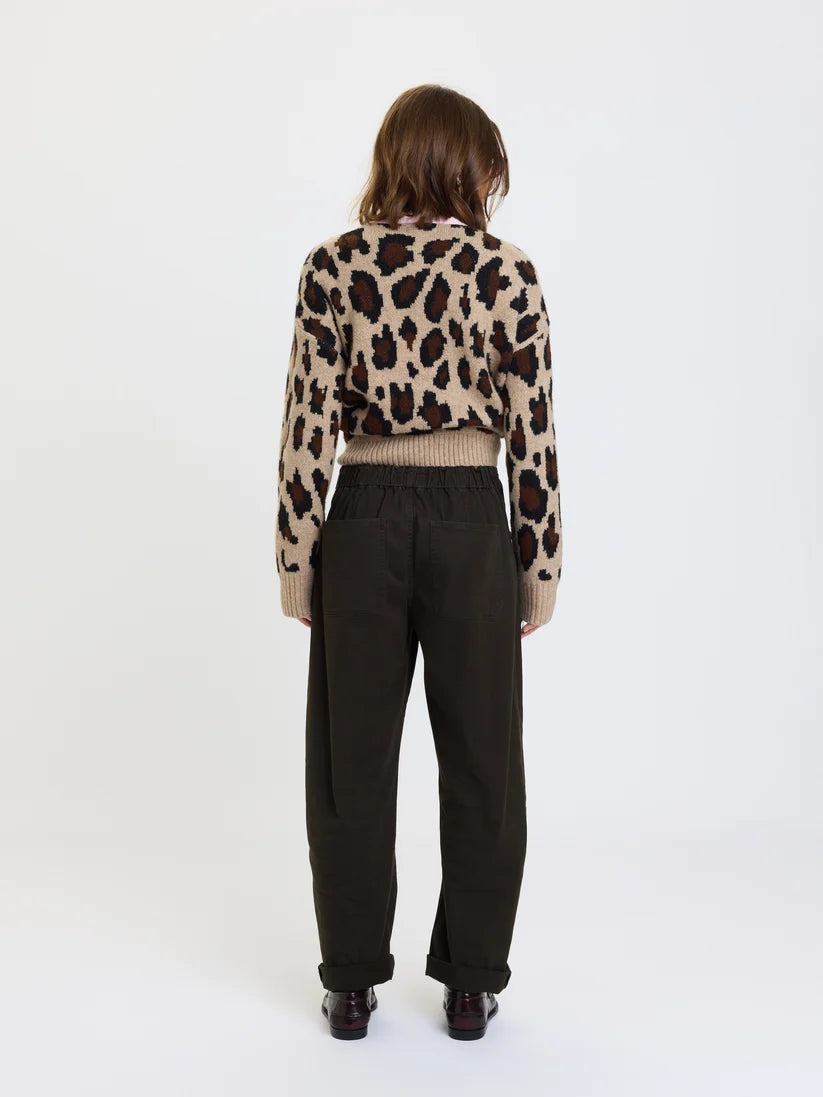 villa drawstring barrel pant fern