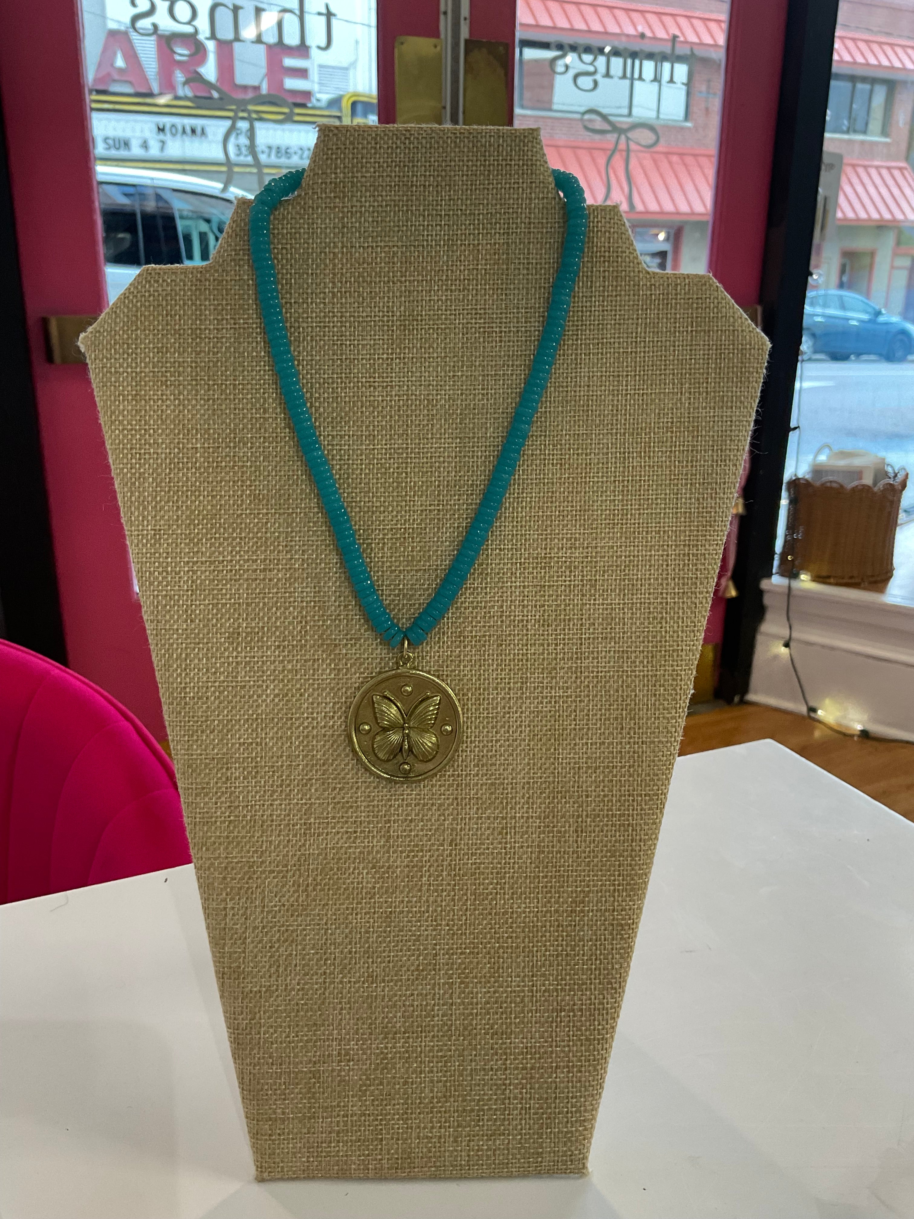 charm beaded necklace
