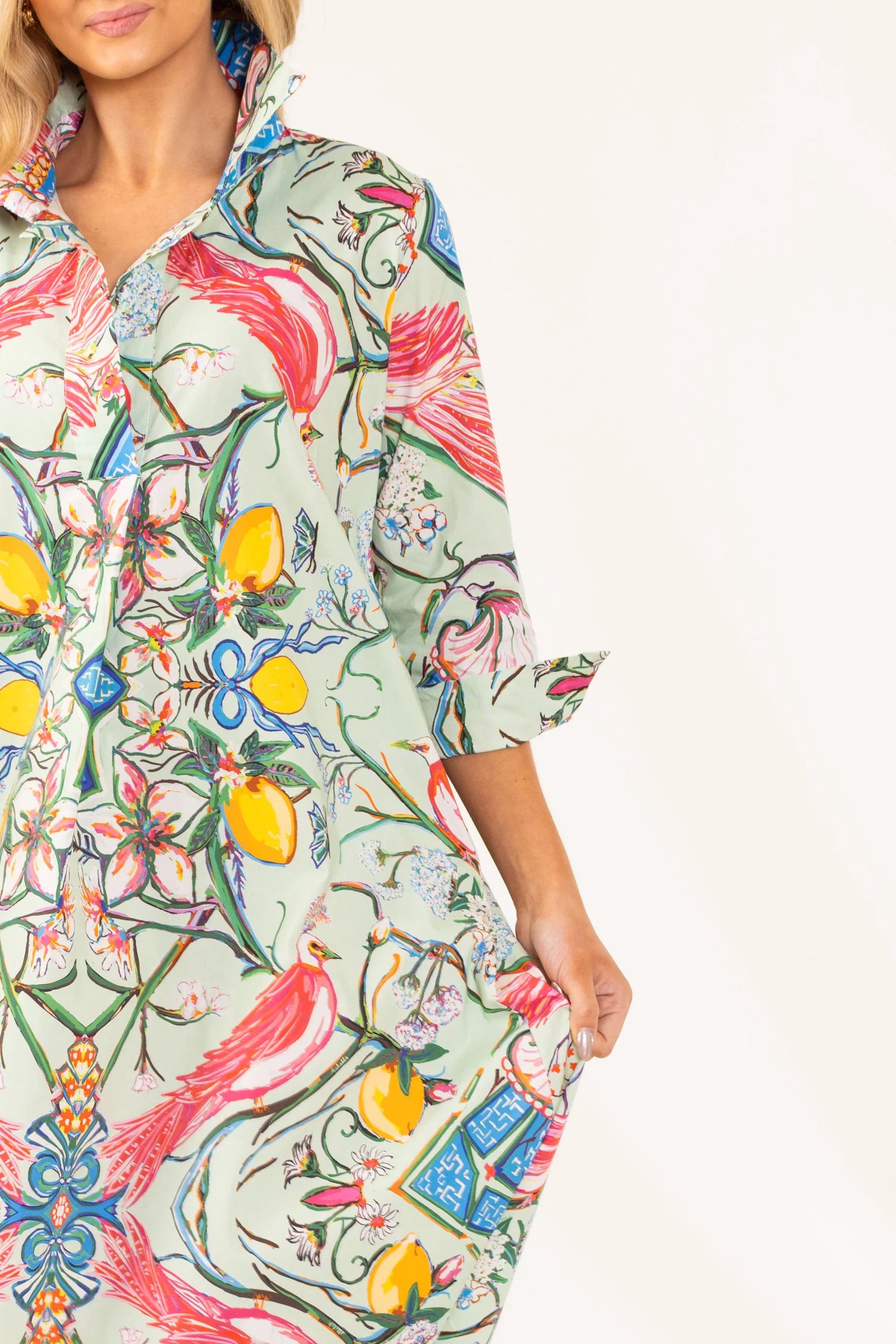 mint chinois© shirt dress