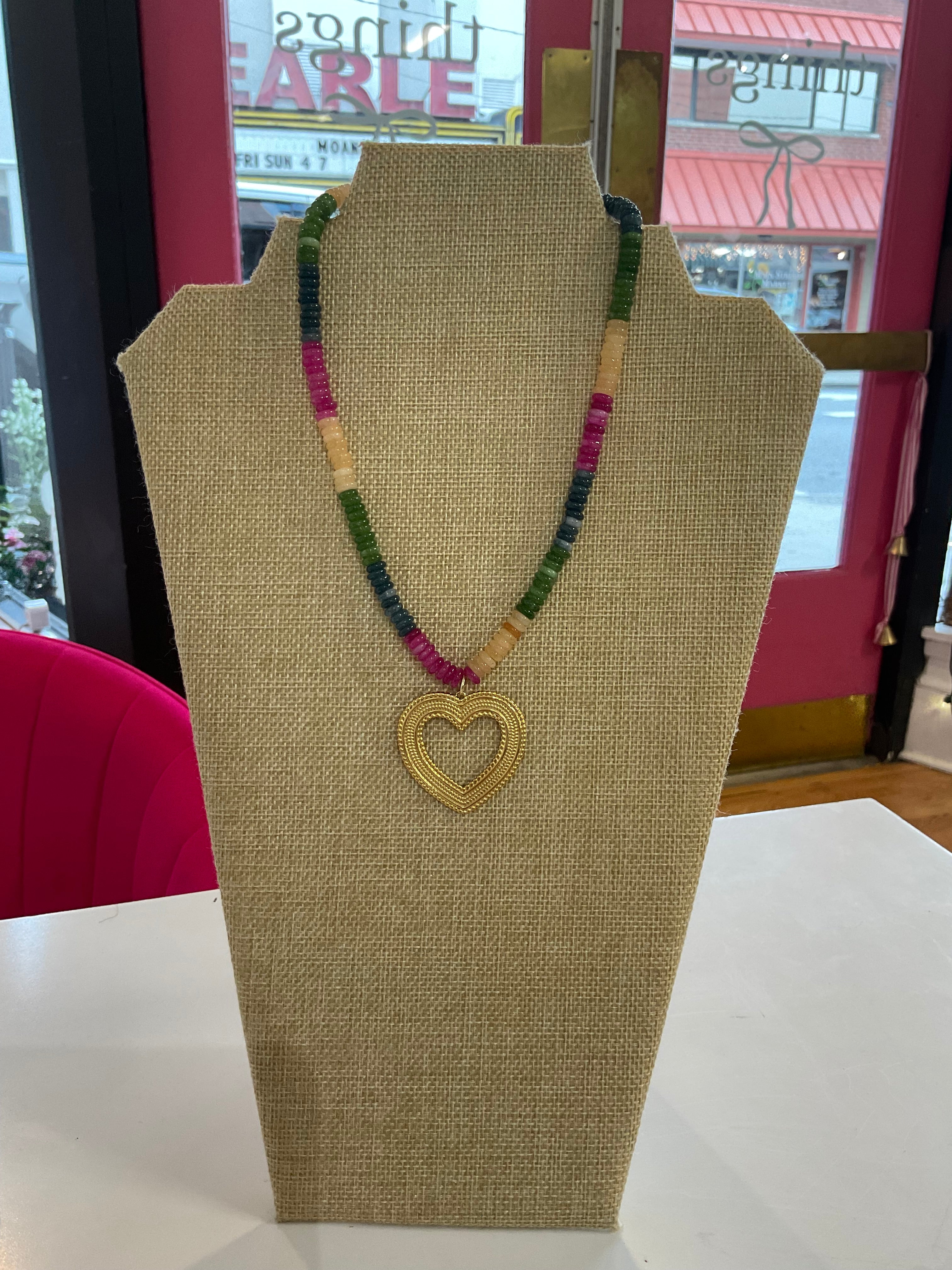 charm beaded necklace