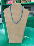 simplistic rondelle beaded necklace