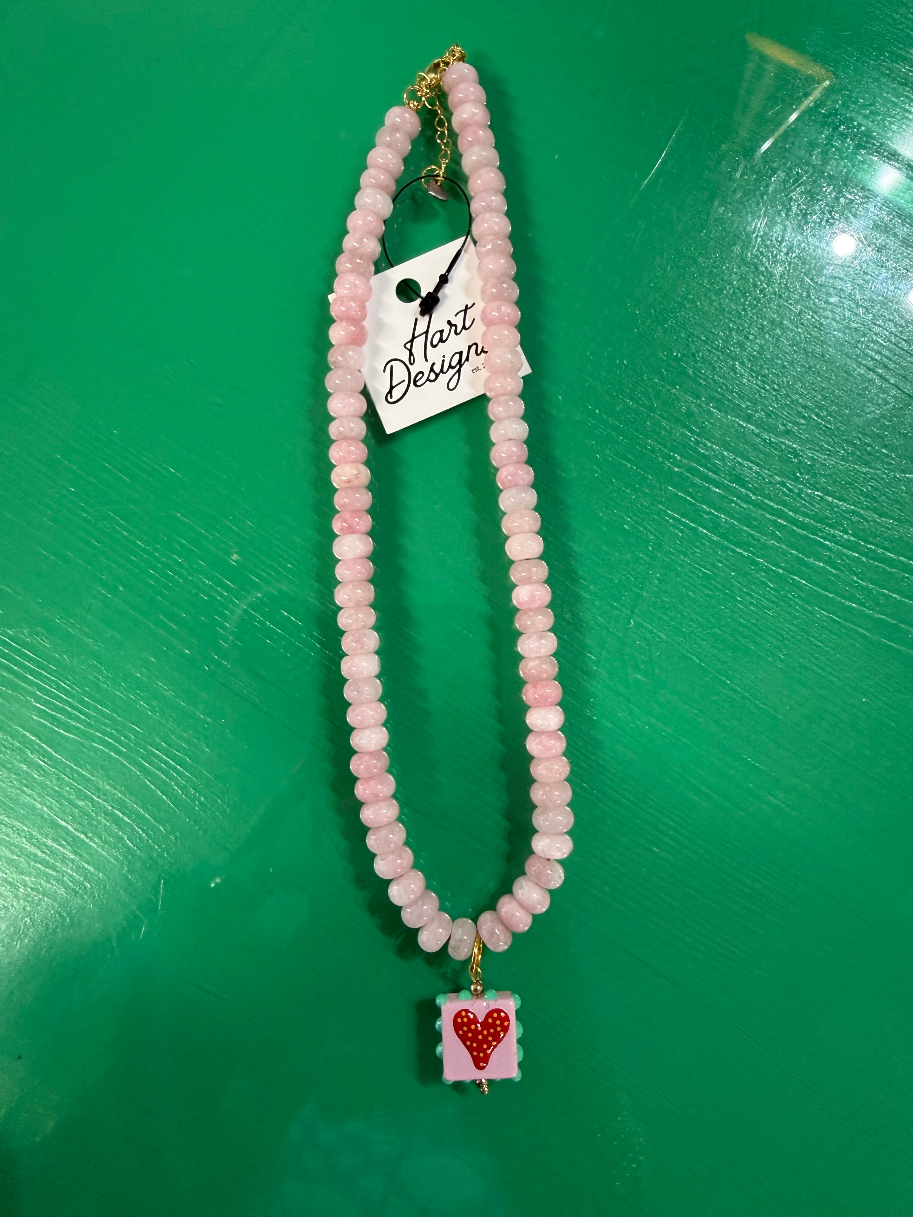 heart's desire beaded necklace