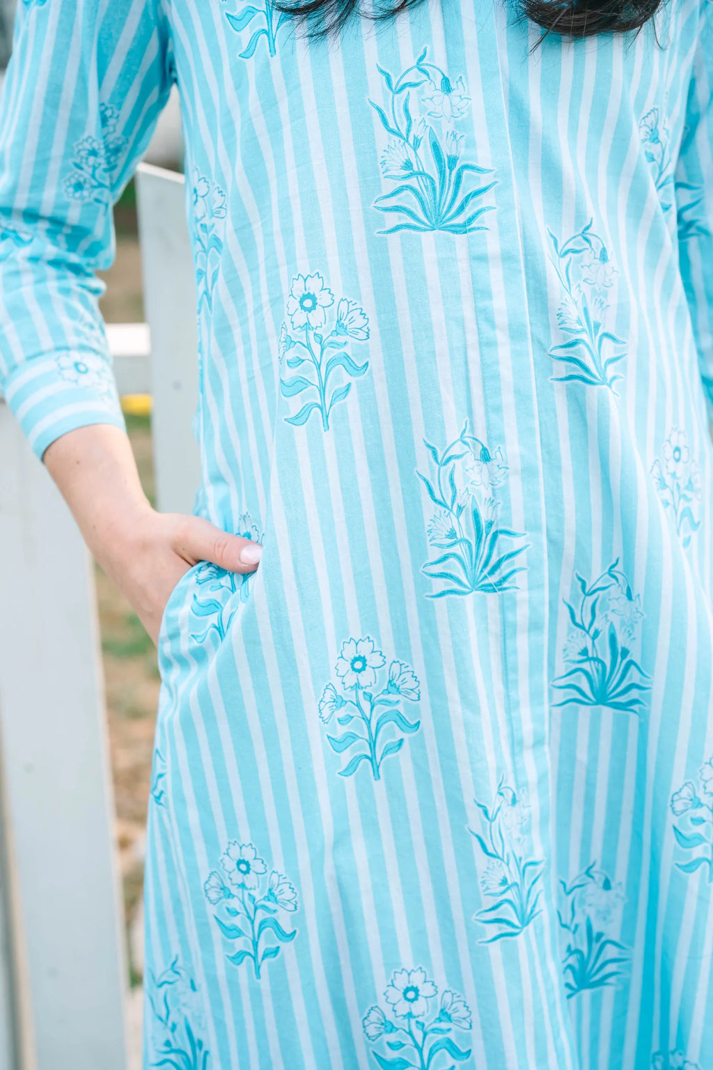 bailey bluebell stripe dress