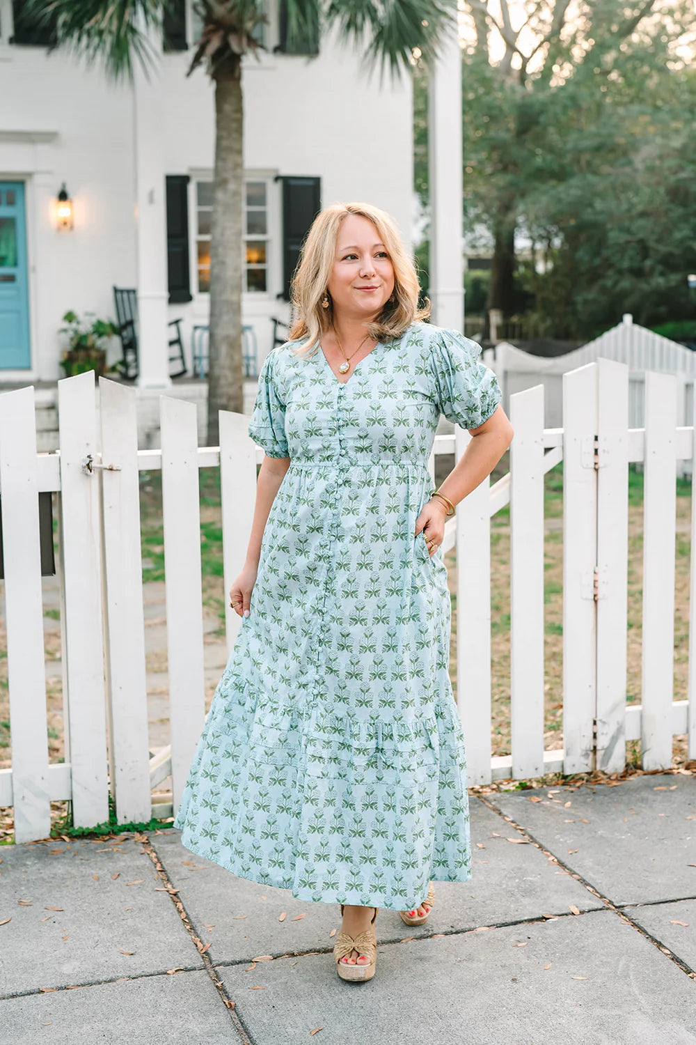 hadley dress in juniper grove