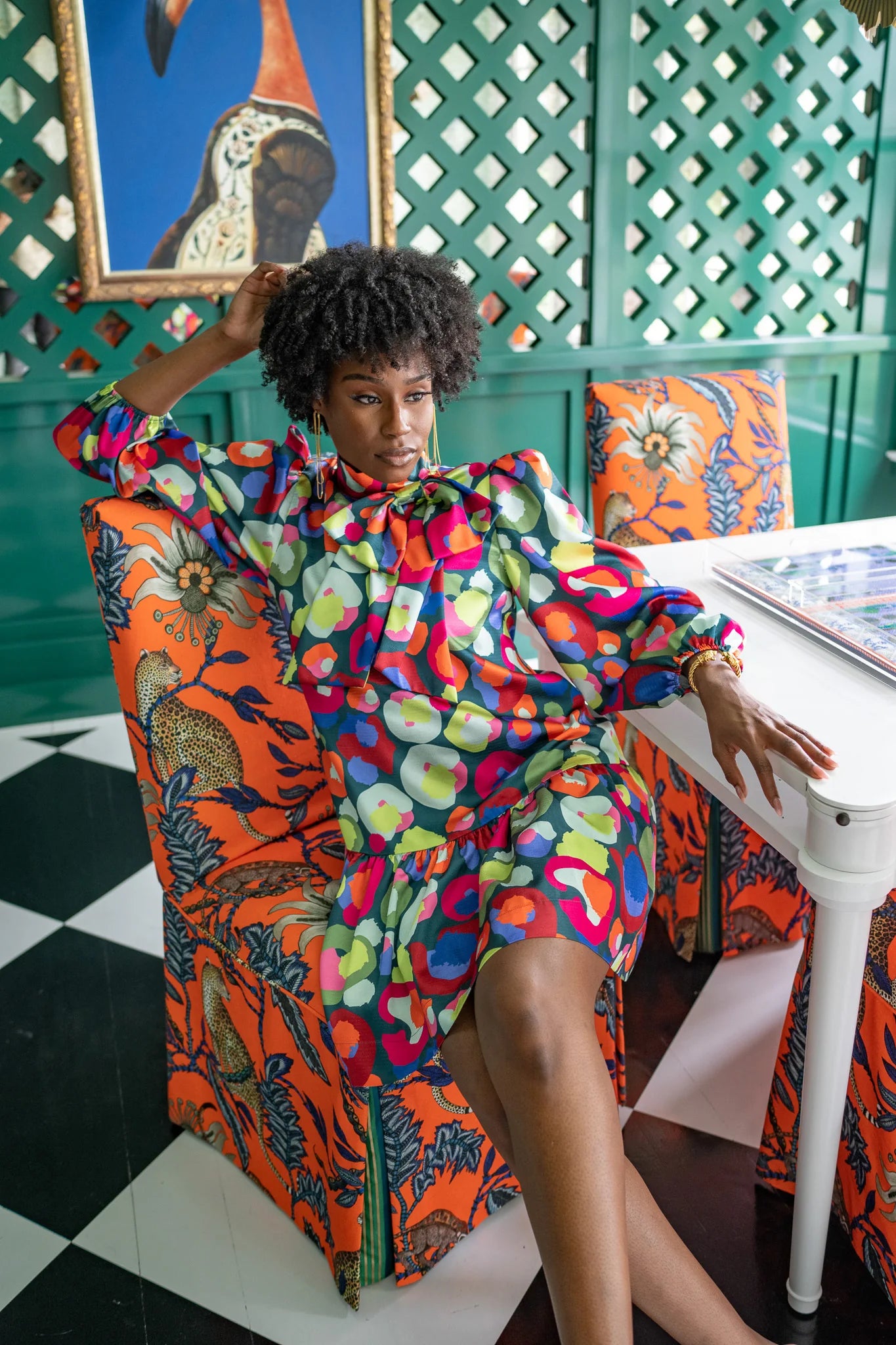 bella dress winter pop cheetah pretty little things