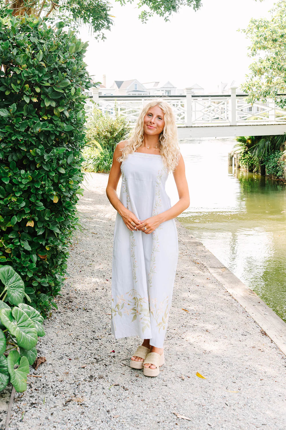 cleo dress ivory vine