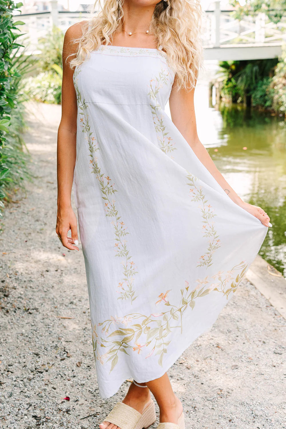 cleo dress ivory vine