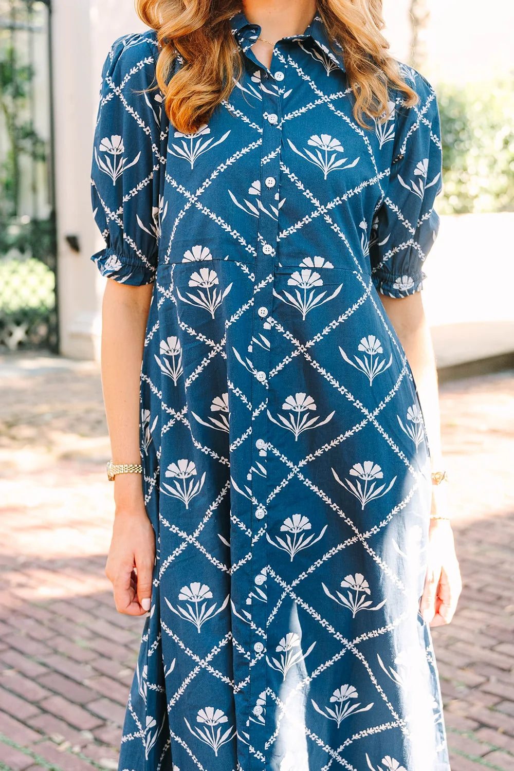 paloma dress navy peony