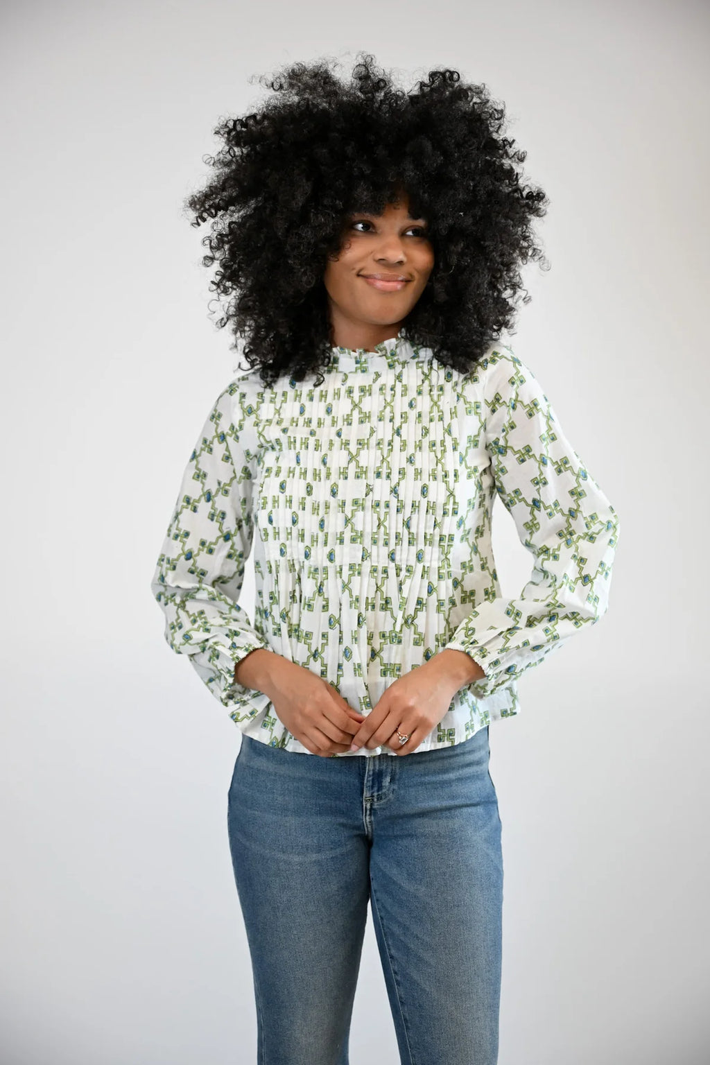 kinsey blouse sagebrush