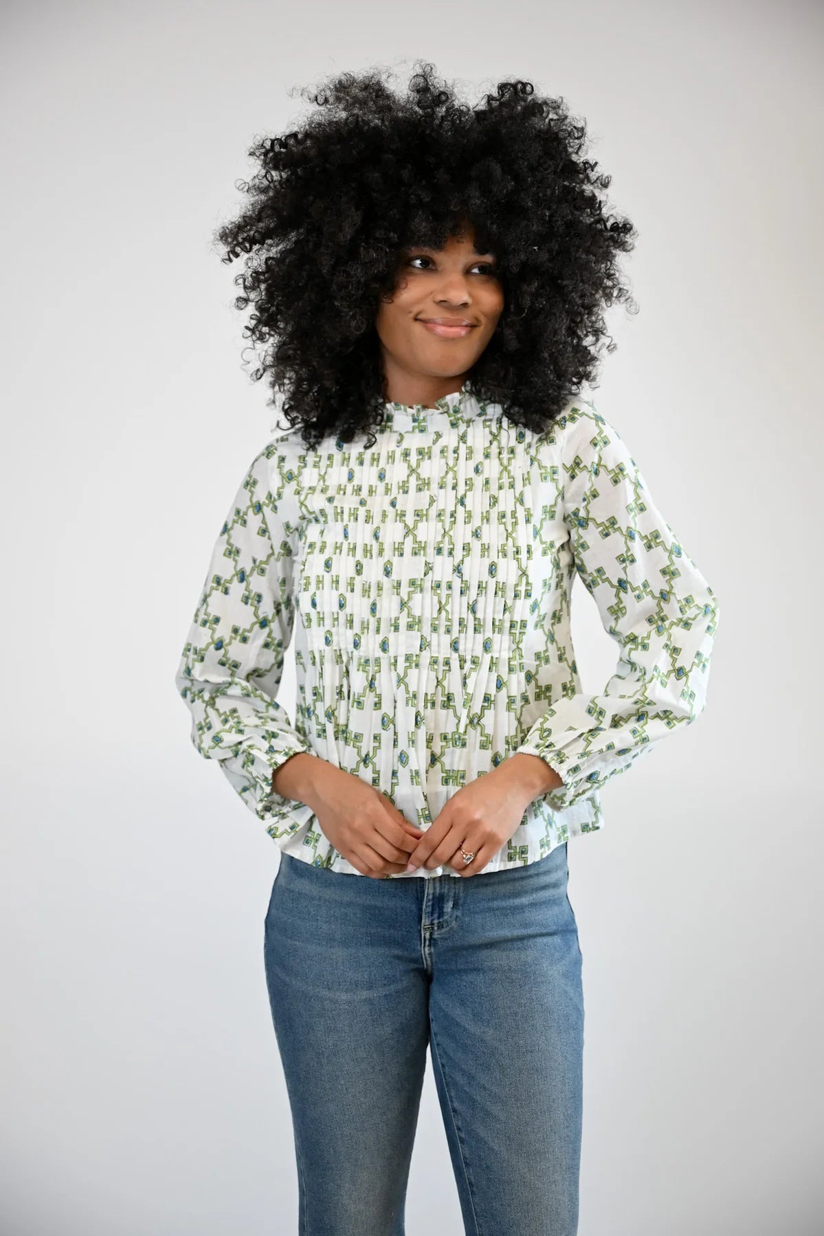 kinsey blouse sagebrush