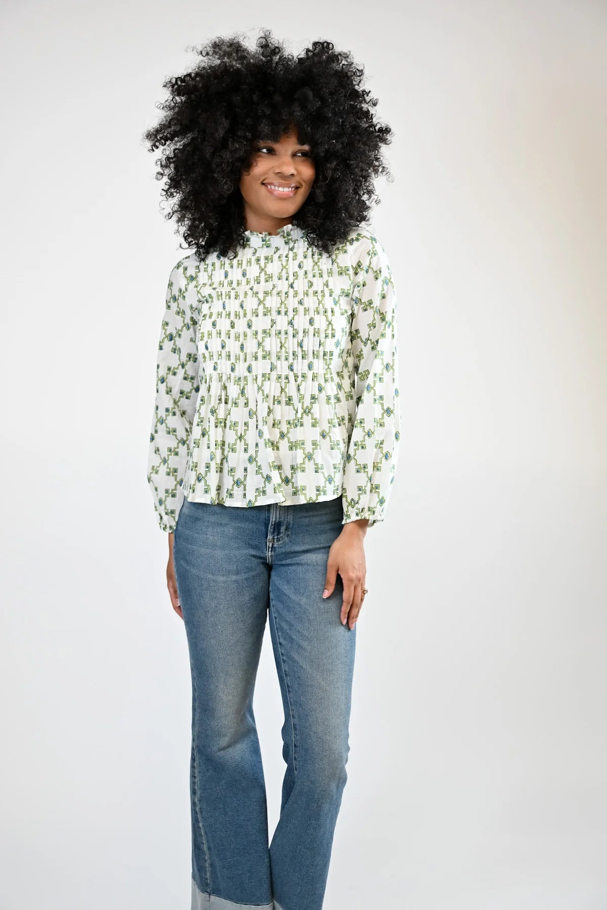 kinsey blouse sagebrush