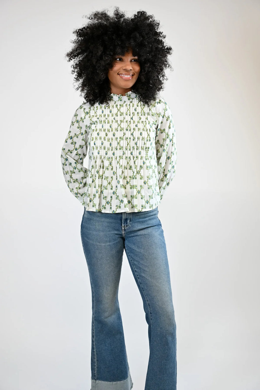 kinsey blouse sagebrush