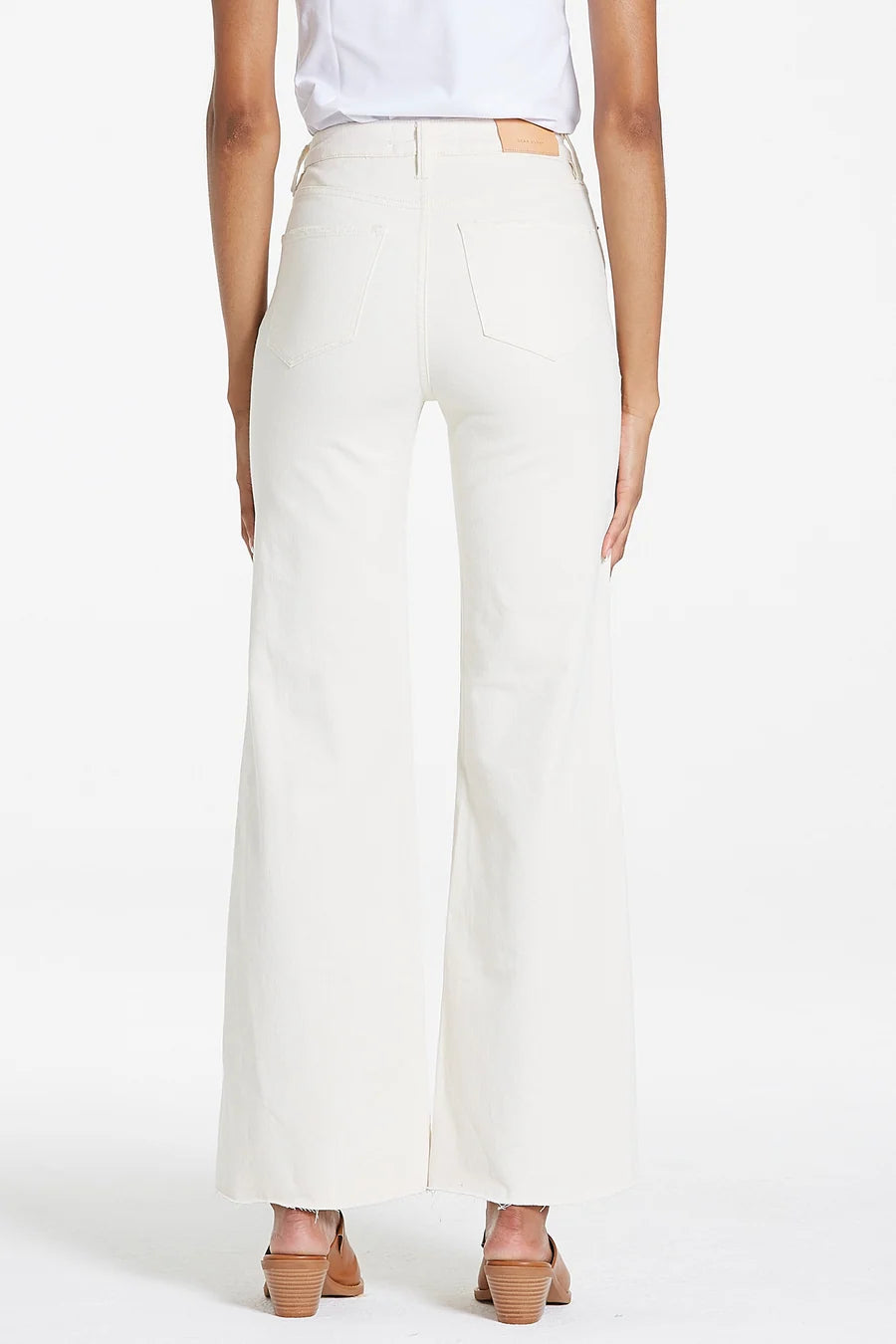 fiona high rise wide leg jeans wheat