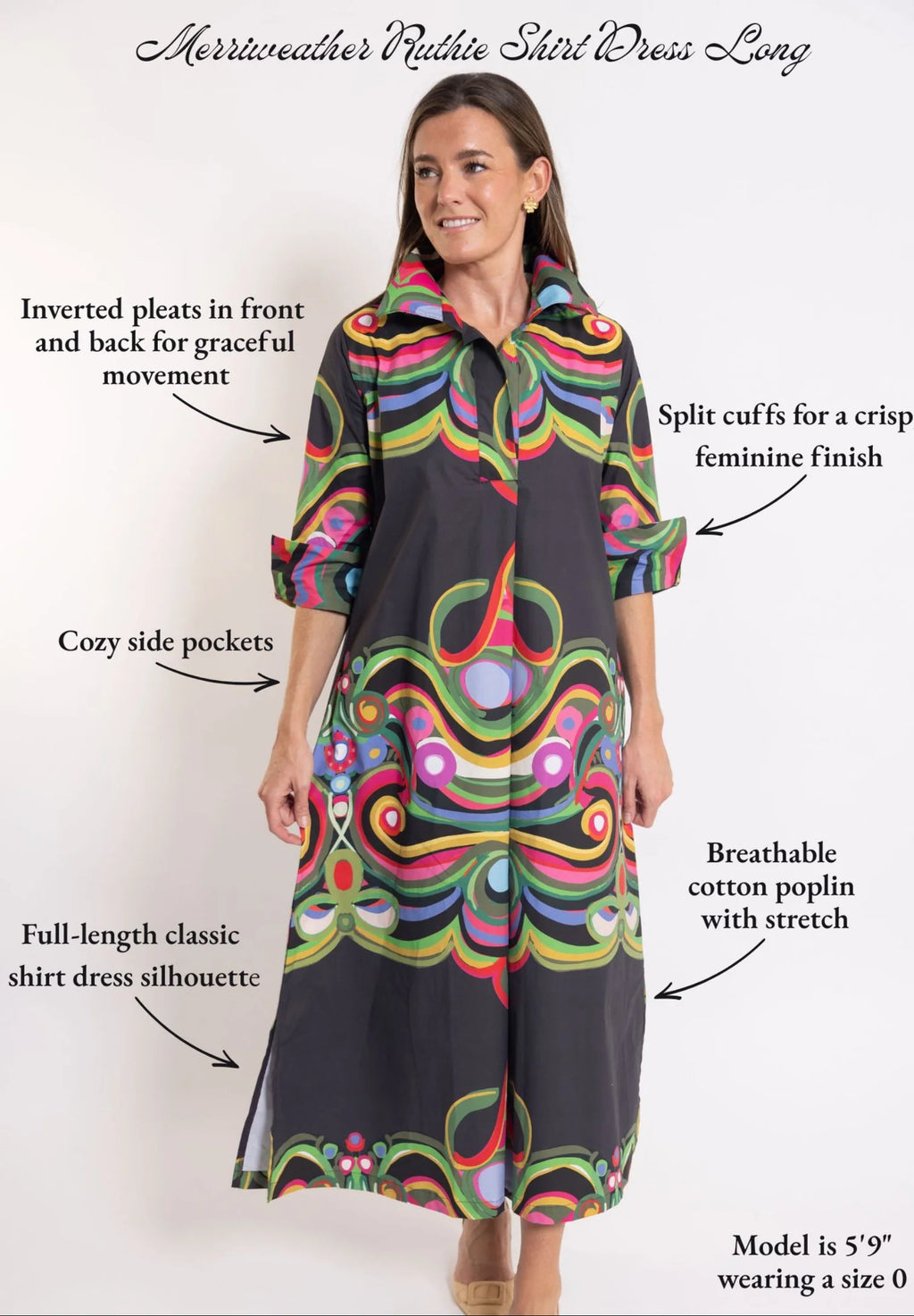 merriweather ruthie shirt dress long