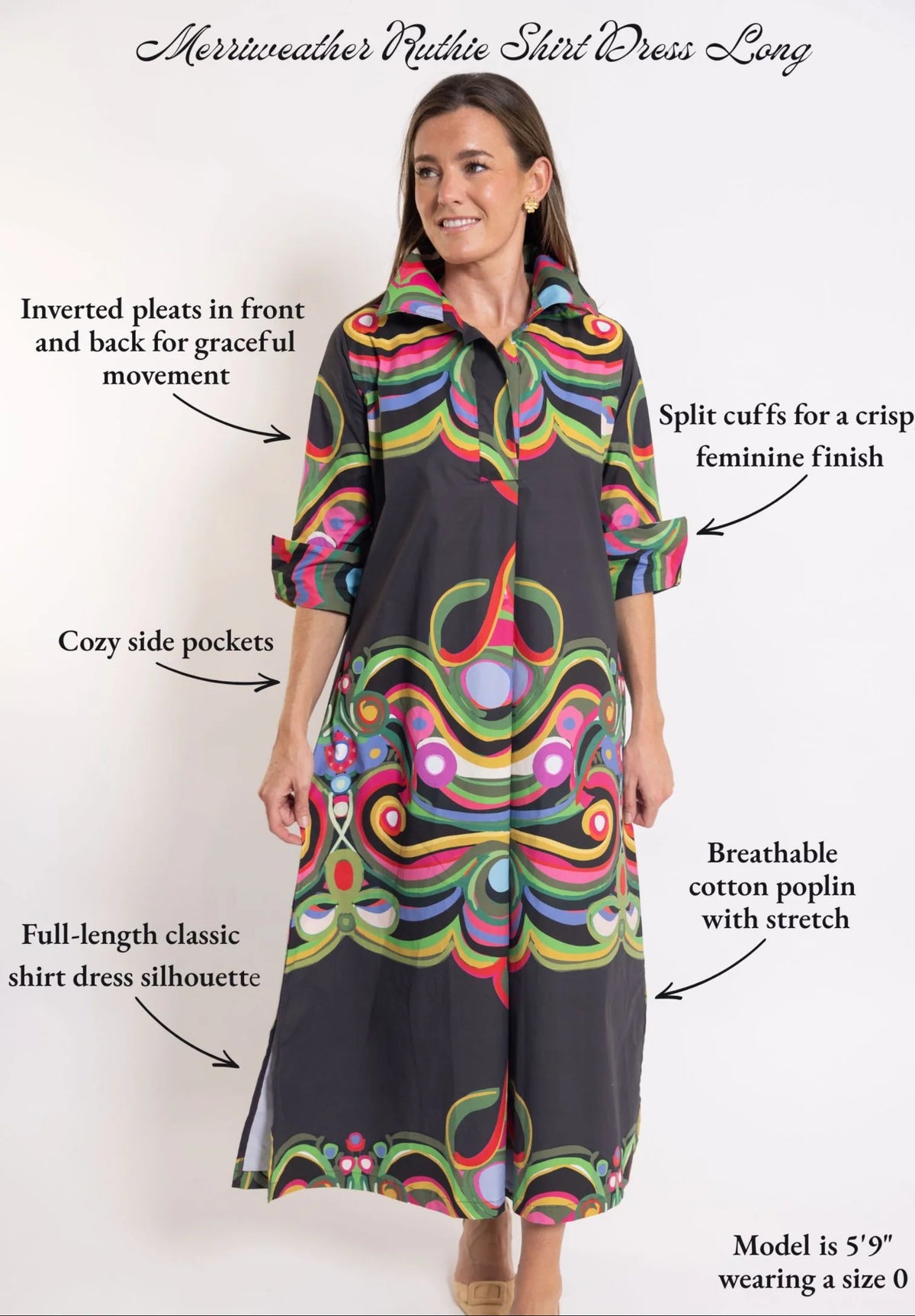 merriweather ruthie shirt dress long