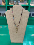 dancing fish beaded necklace