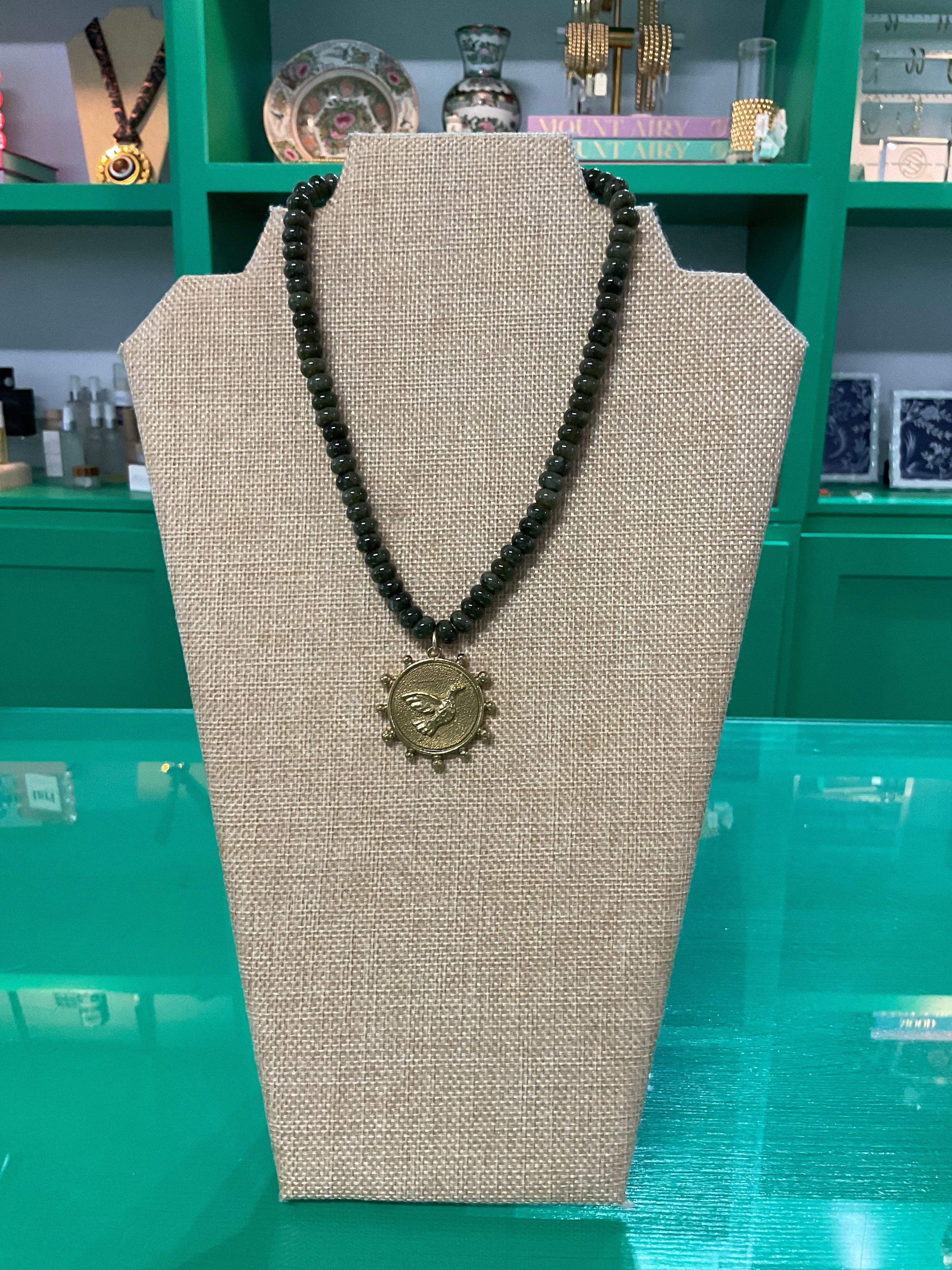 charm beaded necklace