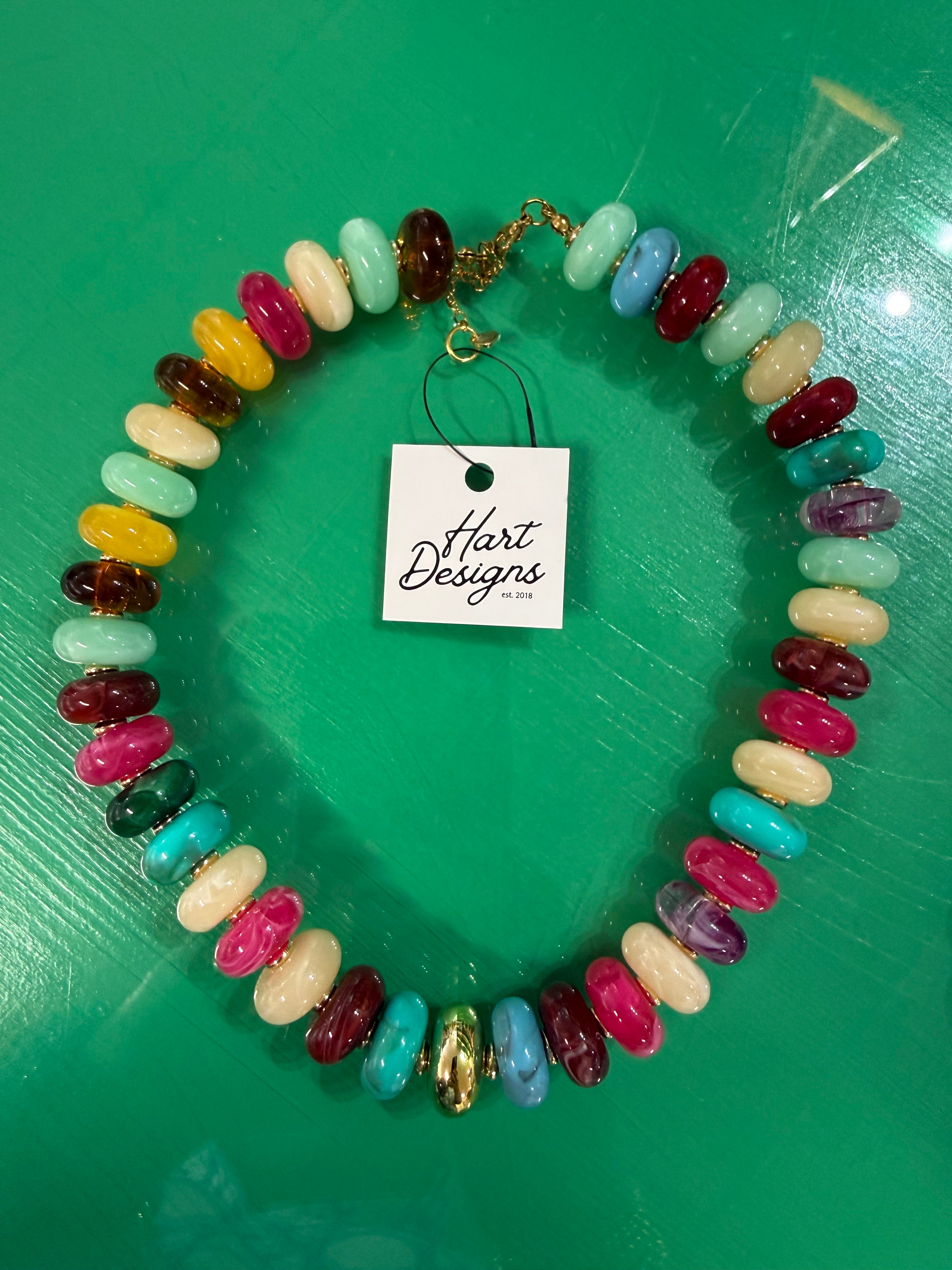 suntan beaded necklace