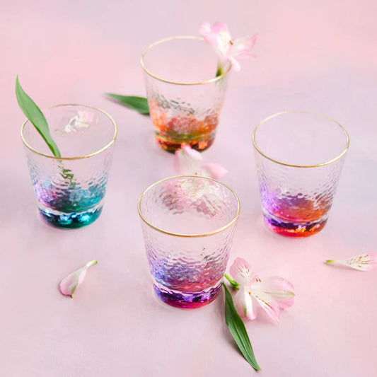 colorful cocktails set of 4