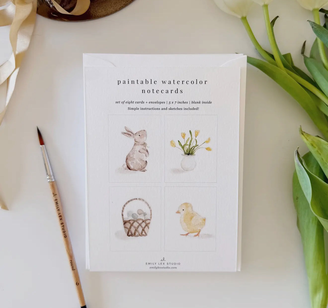 easter paintable notecards