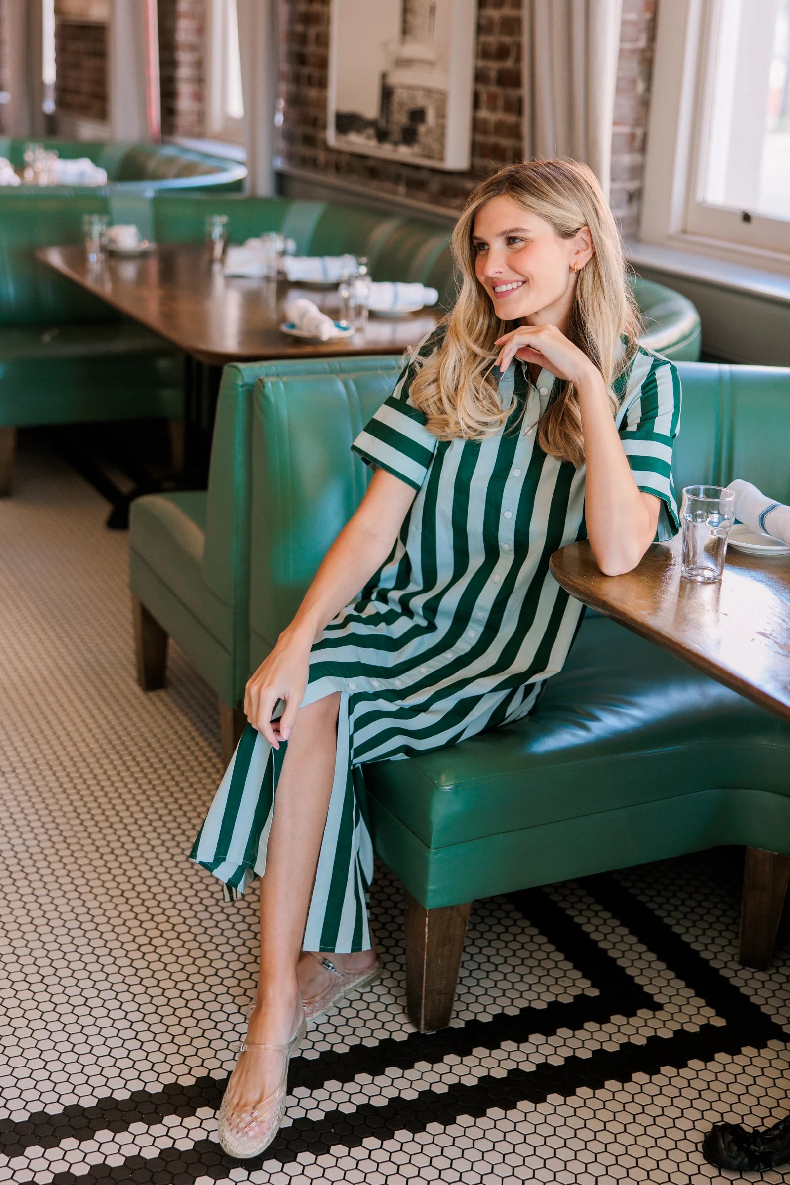 gibbons dress dunlin stripe