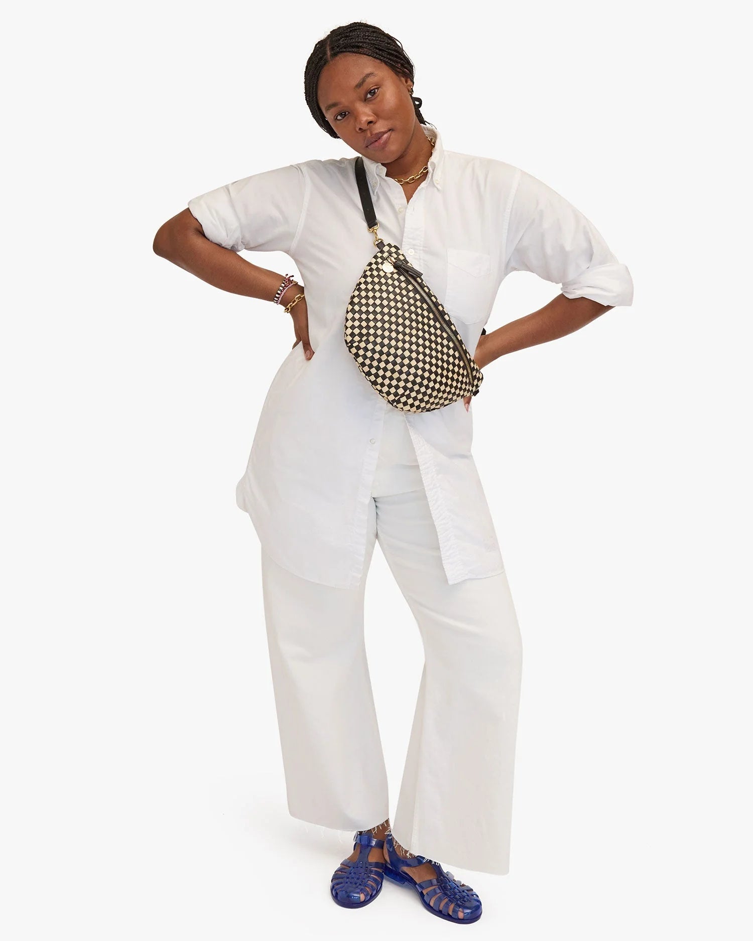 grande fanny check woven