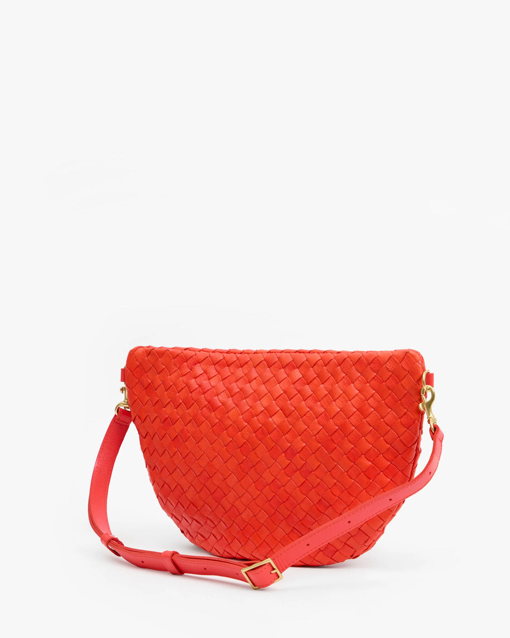 grande fanny woven diagonal bright poppy