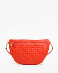grande fanny woven diagonal bright poppy