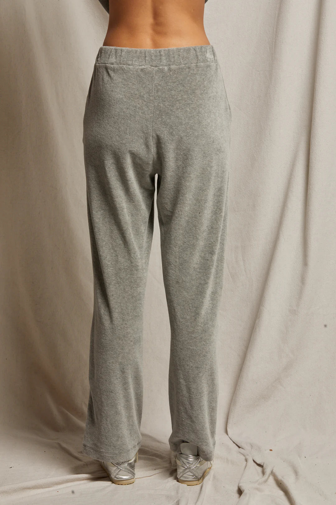 holly velour relaxed leg sweatpant