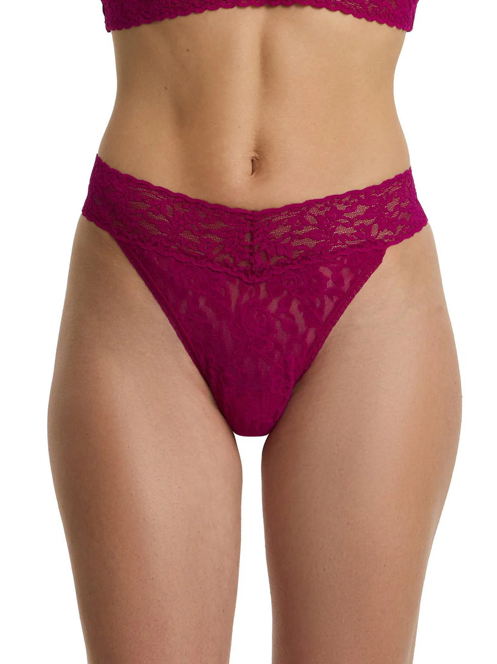signature lace original rise thong