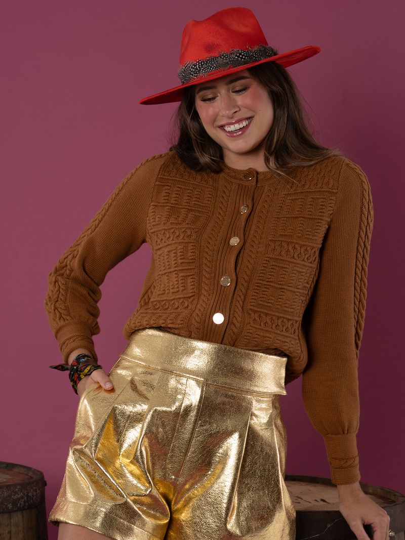 chloe cardigan brown sugar