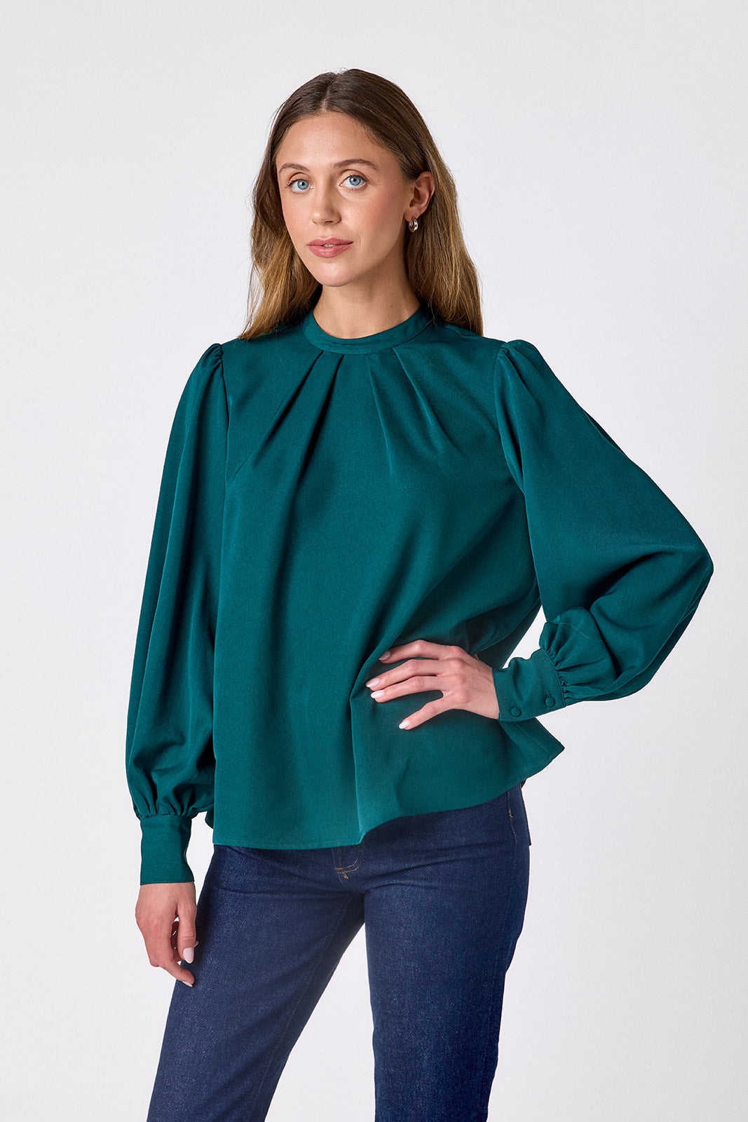 estelle blouse verdigris