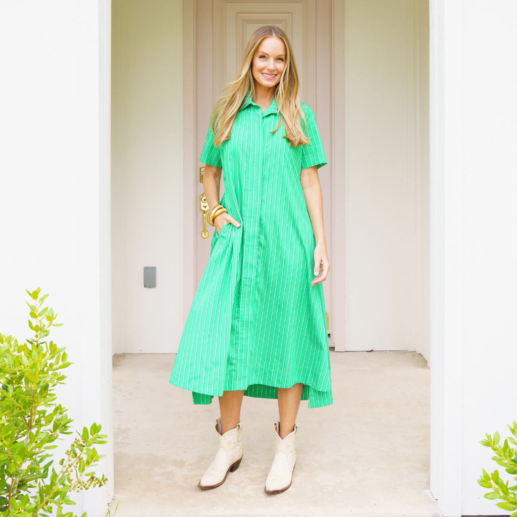 millie dress wide stripe