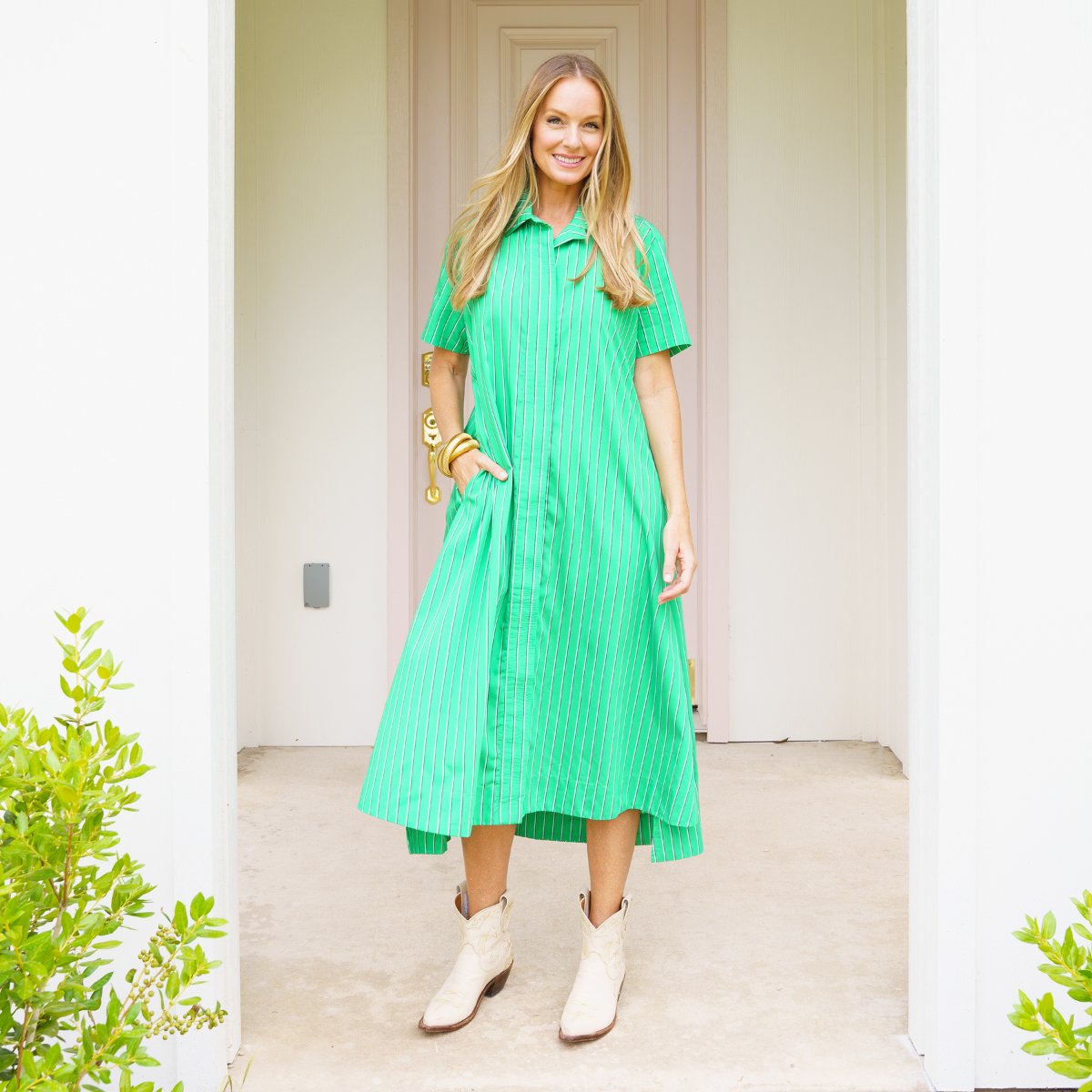 millie dress wide stripe