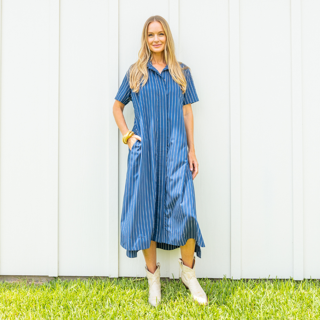 millie dress wide stripe