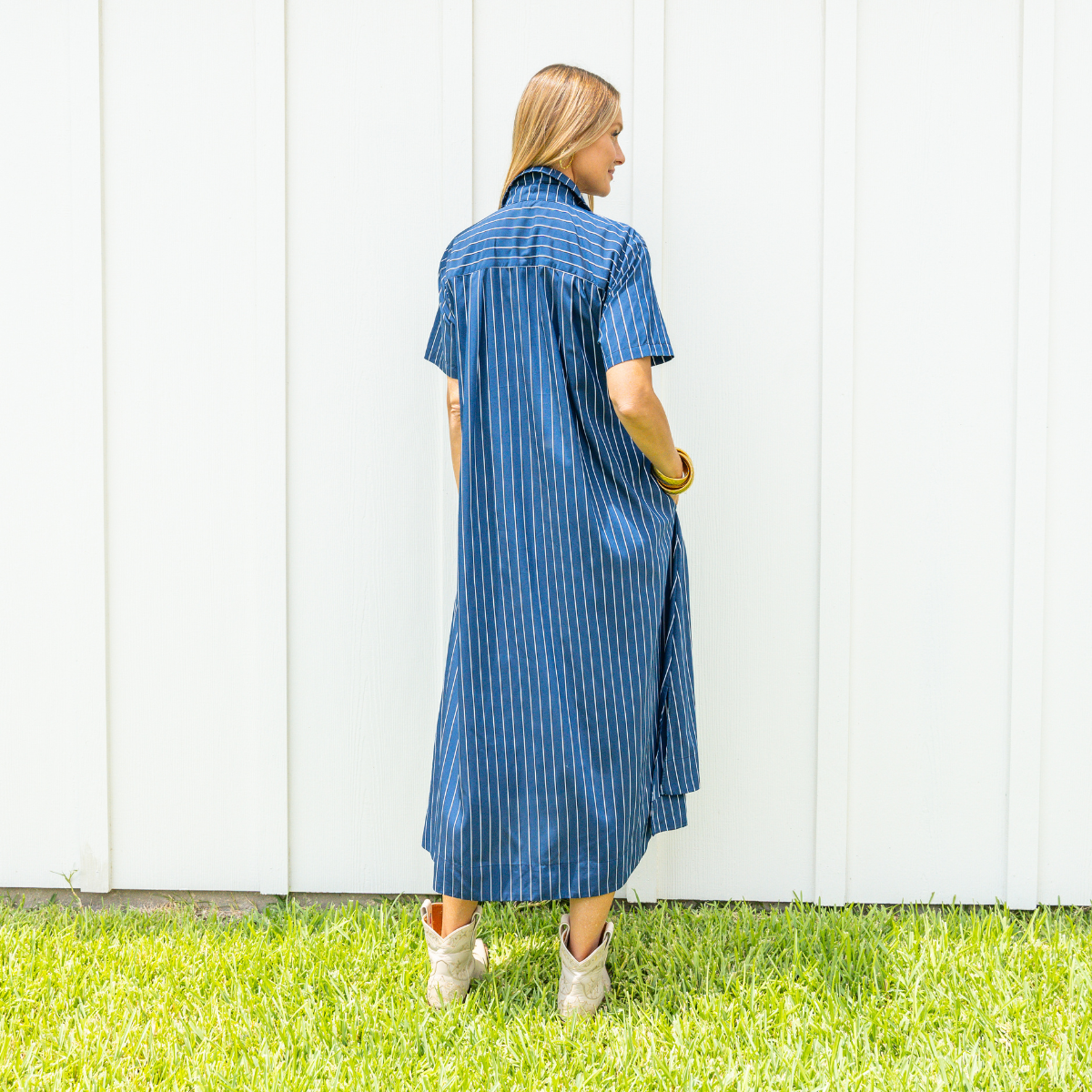 millie dress wide stripe